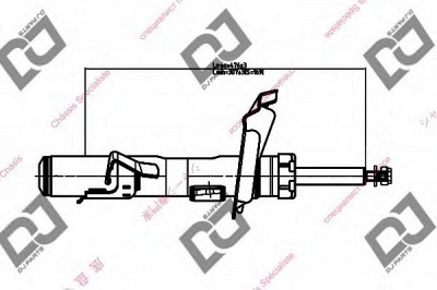 DJ PARTS ds1662gs -  Амортизатор
